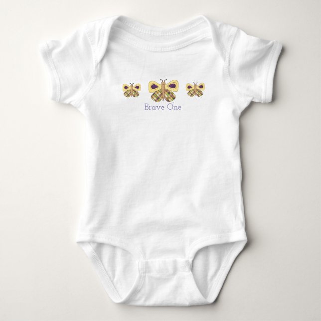Cute Baby One Piece Bodysuit - Brave One (Front)
