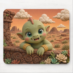 Cute Baby Orc, Mythical Mouse Pad
