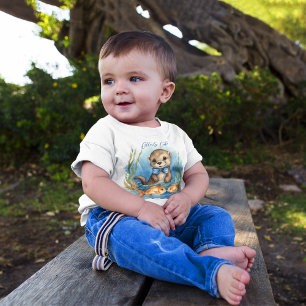 Cute Baby Otter Boy  Baby T-Shirt