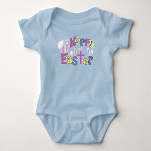 Cute Baby Outfits - Hoppy Easter Baby Bodysuit