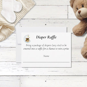 Cute Baby Owl Moon Stars Blue Shower RSVP Card