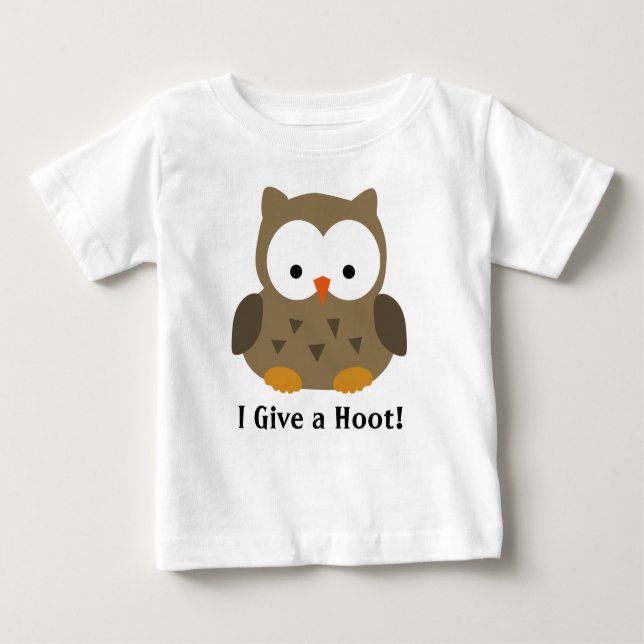 Cute Baby Owl Personalised T-Shirt (Front)