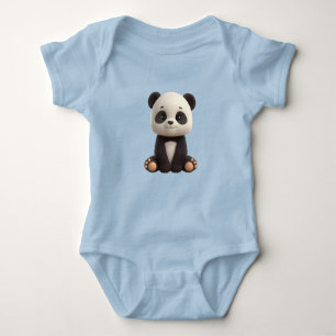 Cute Baby Panda Bodysuit