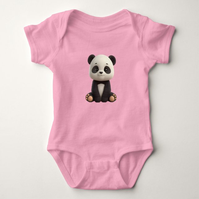 Cute Baby Panda Bodysuit (Front)