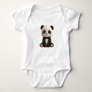 Cute Baby Panda Bodysuit
