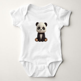 Cute Baby Panda Bodysuit