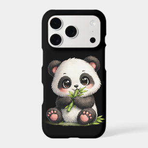 Cute Baby Panda Eating Bamboo iPhone Case
