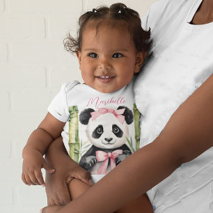 Cute Baby Panda Girl  Bodysuit