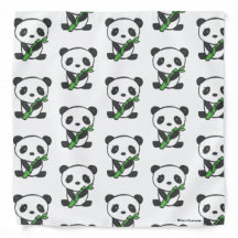 Cute Baby Panda Pattern Bandana