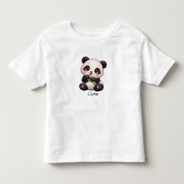 Cute Baby Panda Toddler Kawaii Panda tee (Front)