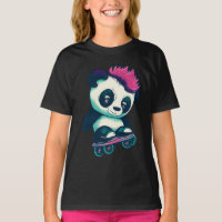 Cute Baby Panda with mohawk | Skater Panda
