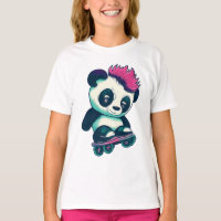 Cute Baby Panda with mohawk | Skater Panda