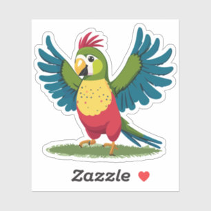 Cute Baby Parakeet Cartoon Charactor