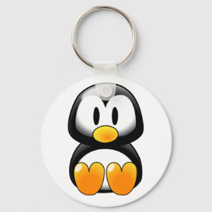 Cute Baby Penguin - Customizeable Key Ring