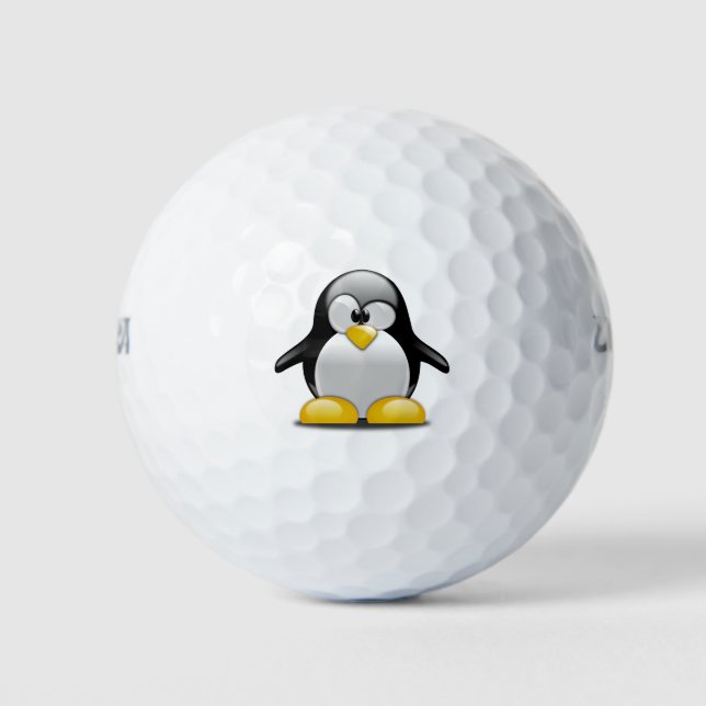 Cute Baby Penguin Golf Balls (Front)