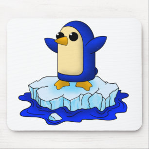 Cute baby penguin mouse pad