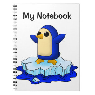 Cute baby penguin notebook