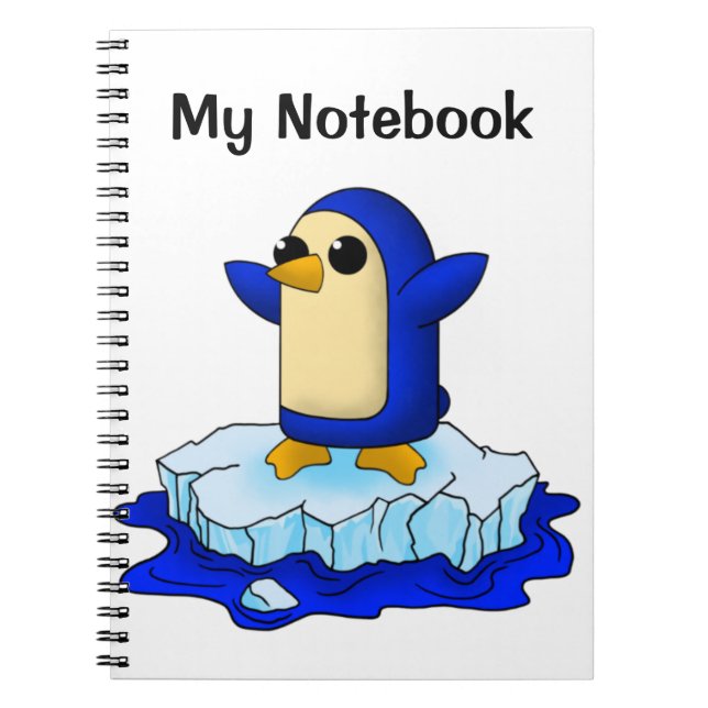 Cute baby penguin notebook (Front)