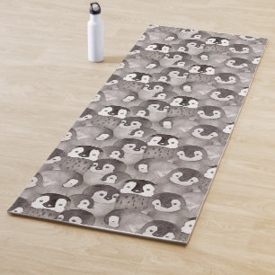 Cute Baby Penguin Pattern Yoga Mat