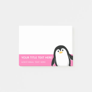 Cute Baby Penguin Pick Your Colours Post-it Notes