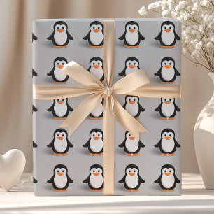 Cute Baby Penguin Wrapping Paper