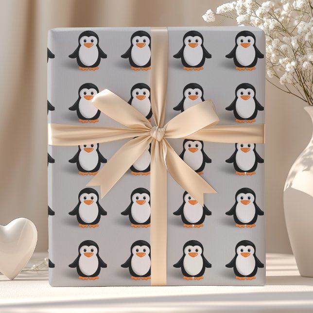 Cute Baby Penguin Wrapping Paper (Creator Uploaded)