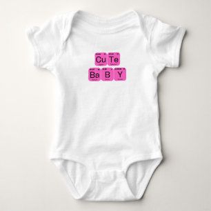 Cute Baby Periodic Table Element Bodysuit