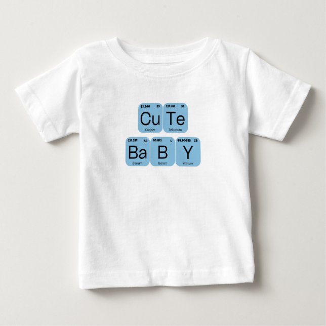 Cute Baby Periodic Table Element T-Shirt (Front)