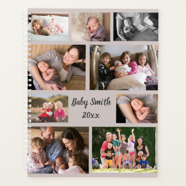 Cute Baby Photo Planner Hard Cover (Front)