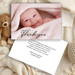 Cute Baby Photo Thank You Card