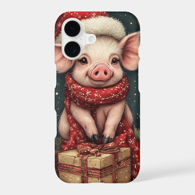 Cute Baby Pig Holiday Season (Back)