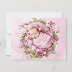 Cute Baby Pink postcard