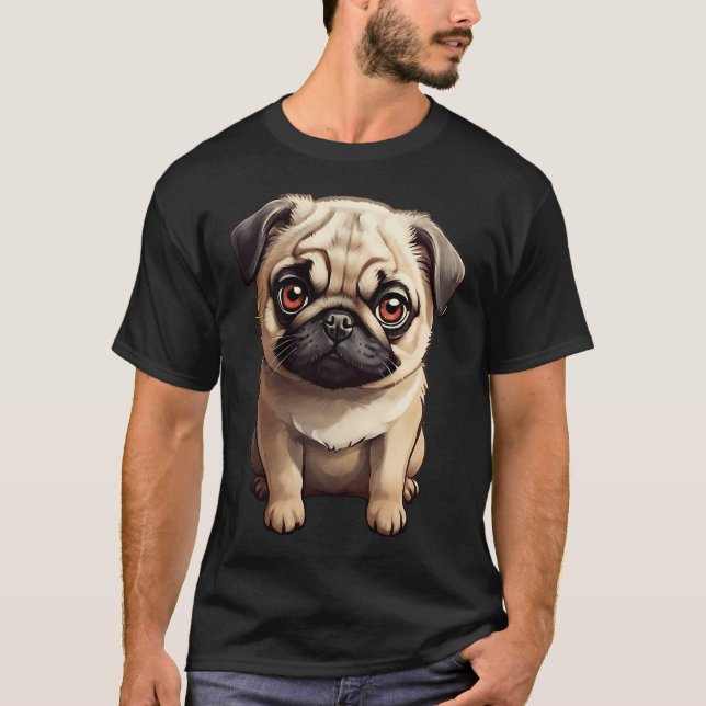 Cute baby Pug T-Shirt (Front)