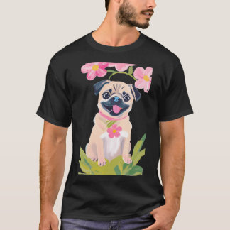 Cute Baby Pug Wall Art - Adorable Wrinkly Puppy fo T-Shirt