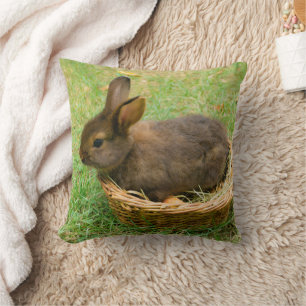 Cute baby rabbit cushion