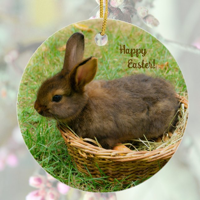 Cute baby rabbit - easter bunny ceramic tree decoration (Creator Uploaded)