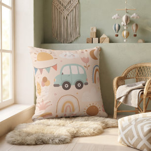 Cute Baby Rainbow & Sunshine Nursery Pattern Baby Cushion