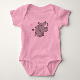 Cute Baby Rhinoceros  T-Shirt Bodysuit
