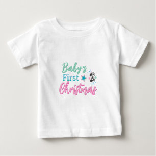 Cute Baby’s First Christmas Design – Colourful Foo Baby T-Shirt