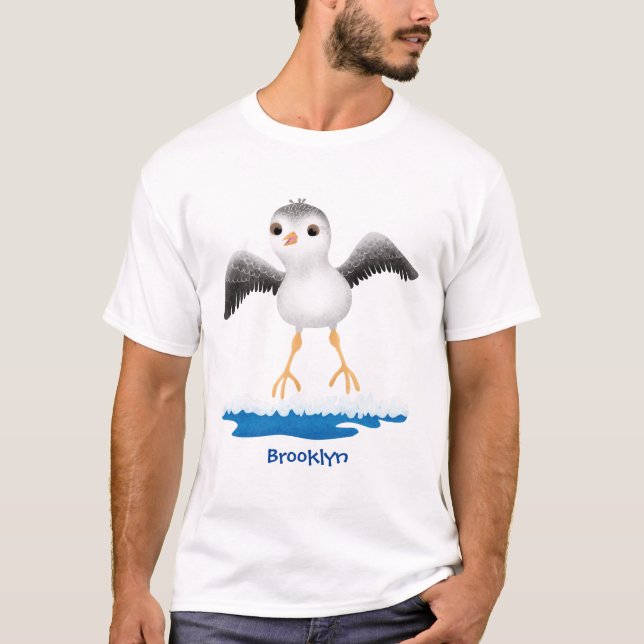 Cute baby sandpiper cartoon illustration  T-Shirt (Front)