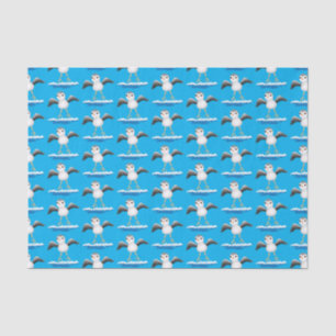 Cute baby sandpiper cartoon illustration tissue paper