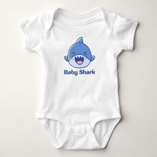 Cute Baby Shark Infant Bodysuit (Front)