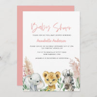 Cute baby shower animal covid mask