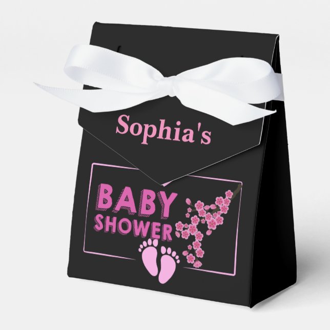 Cute Baby Shower          Favour Box (Front Side)
