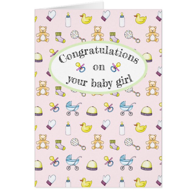 Cute baby shower pattern (Front)