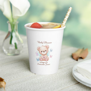 Cute Baby Shower Personalised Paper Cups