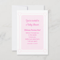Cute Baby Shower Soft Pink Christian Simple