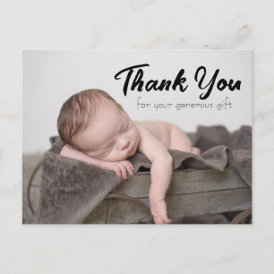 CUTE Baby Shower Thank You Photo Postcard