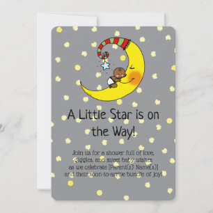 Cute Baby Shower Under the Stars Invite