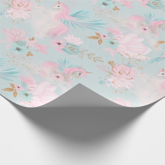 Cute Baby Shower Wrapping Paper (Corner)